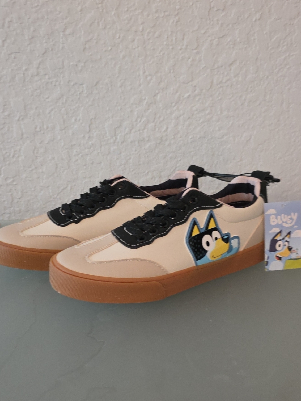 Bluey Women’s Beige & Black Sneakers By Ground Up - Various Sizes